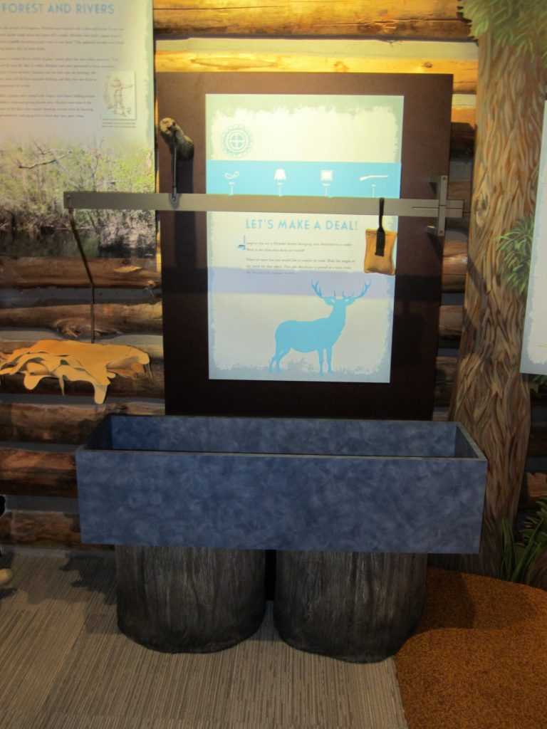 Visitors can enjoy an interactive about trade goods. 